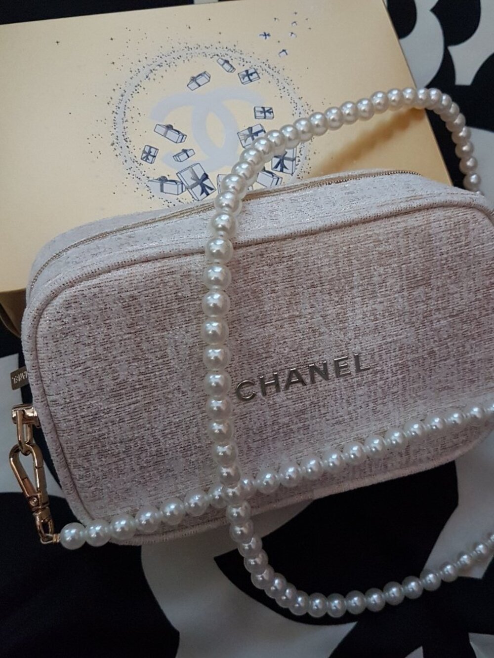 Chanel Tweed Pouch Limited Edition